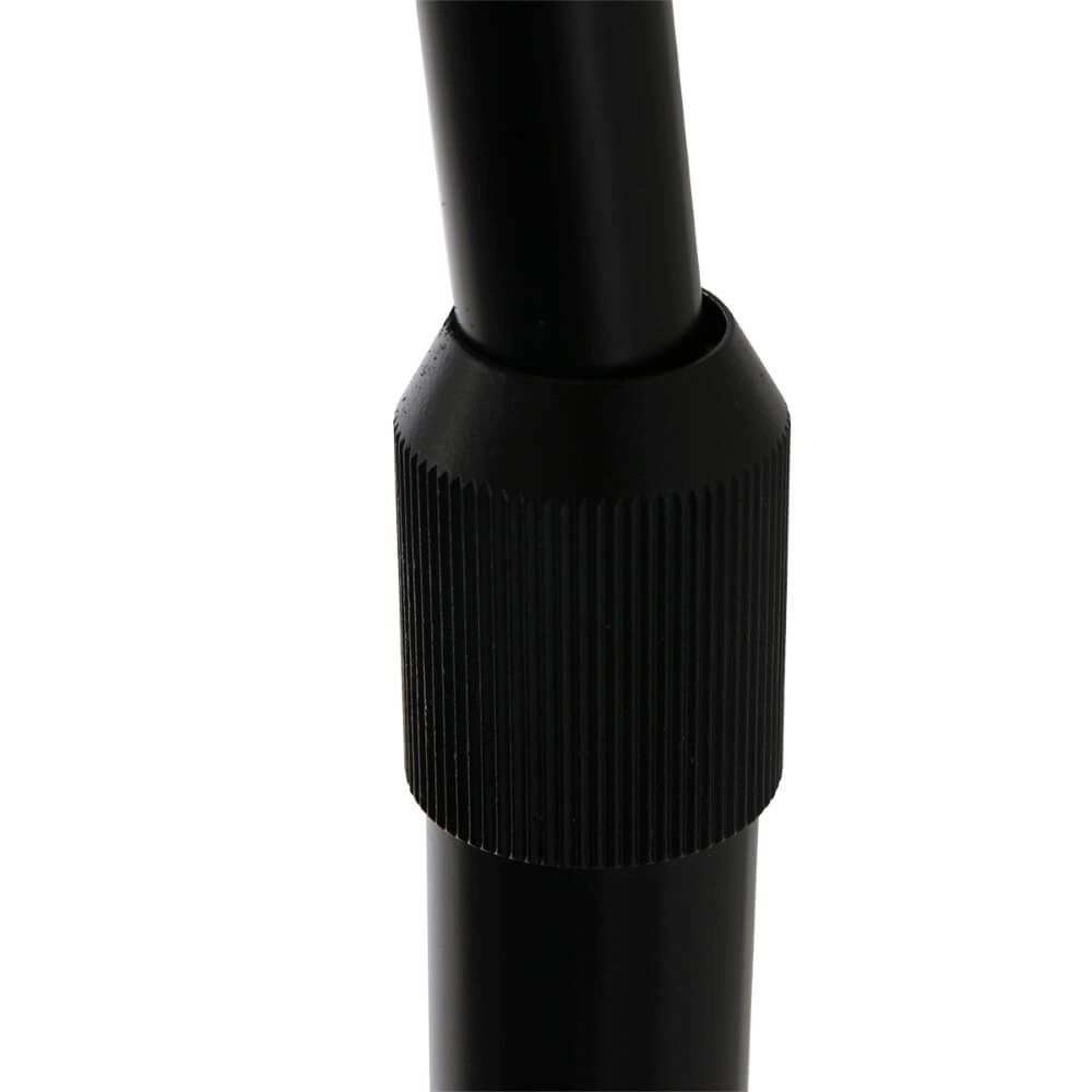 Bogenlampe Gramineus 50 schwarz mit Leinenlampenschirm Steinhauer 8712746118285