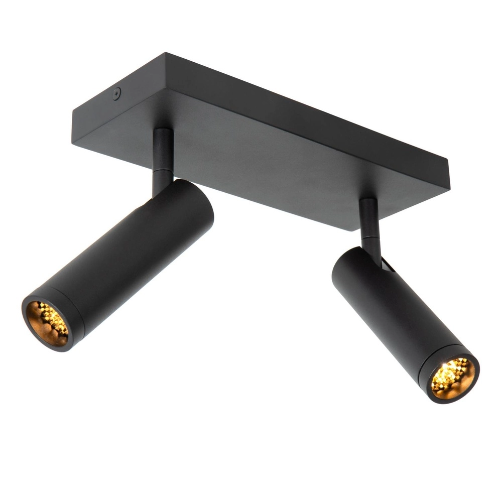 Elegante Deckenlampe Grado 2-Licht Schwarz Lucide 5411212221674