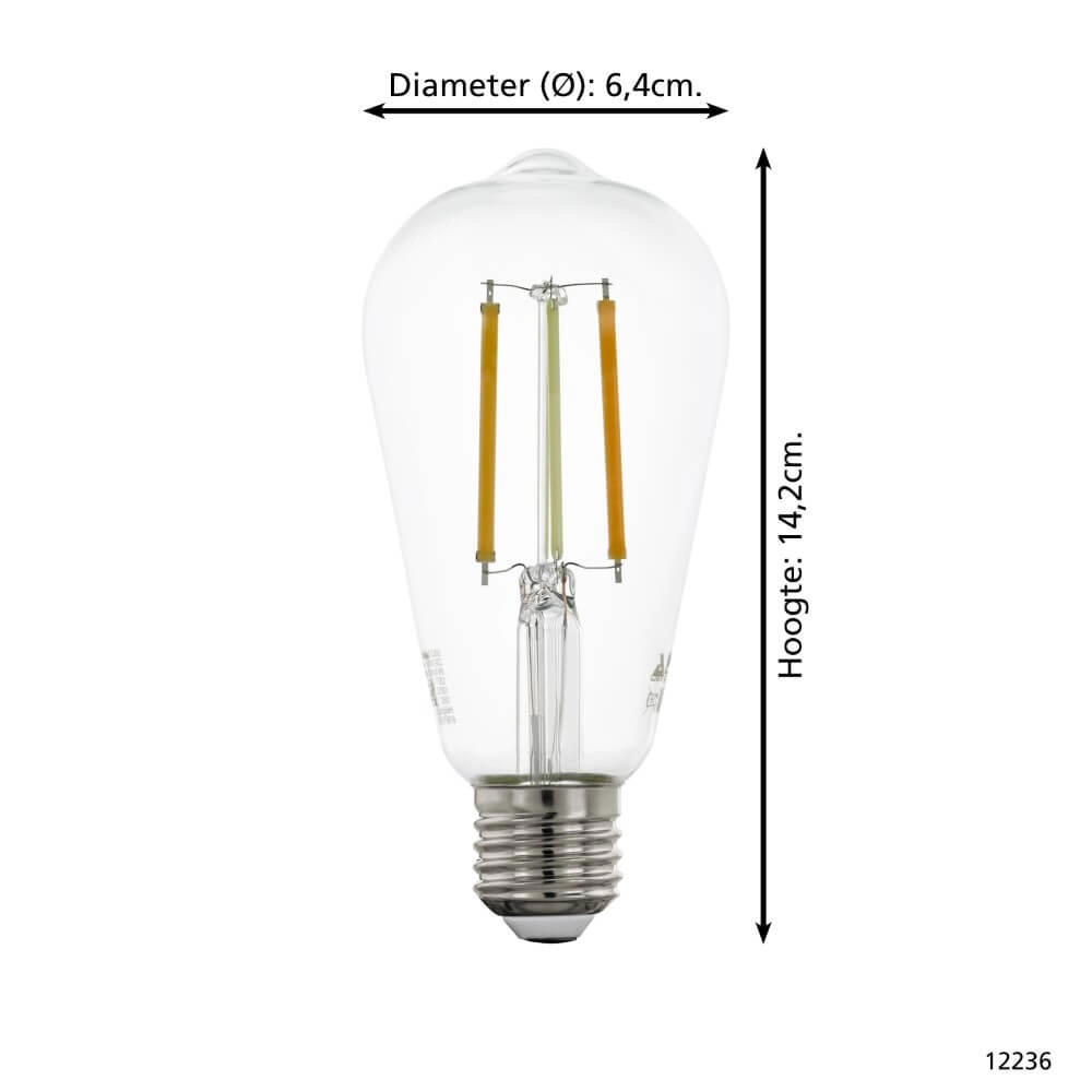 LED-Lampe Zigbee - E27 - 6 watt - 2200-6500K - ST64 Eglo 9002759122362