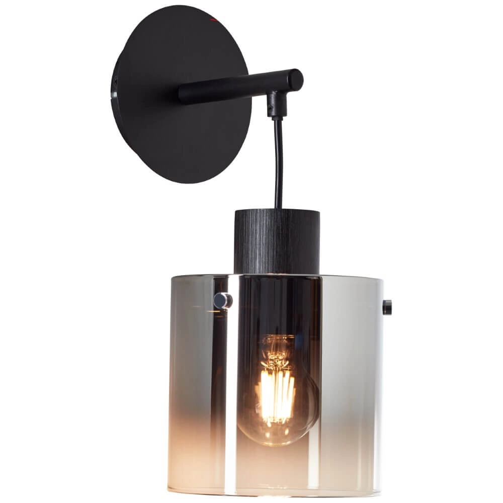 Schwarze Wandlampe Simonis