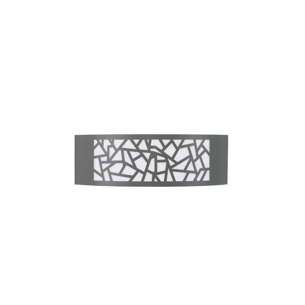 Graue Wandleuchte Zenith Oval Lyora 5212017435521