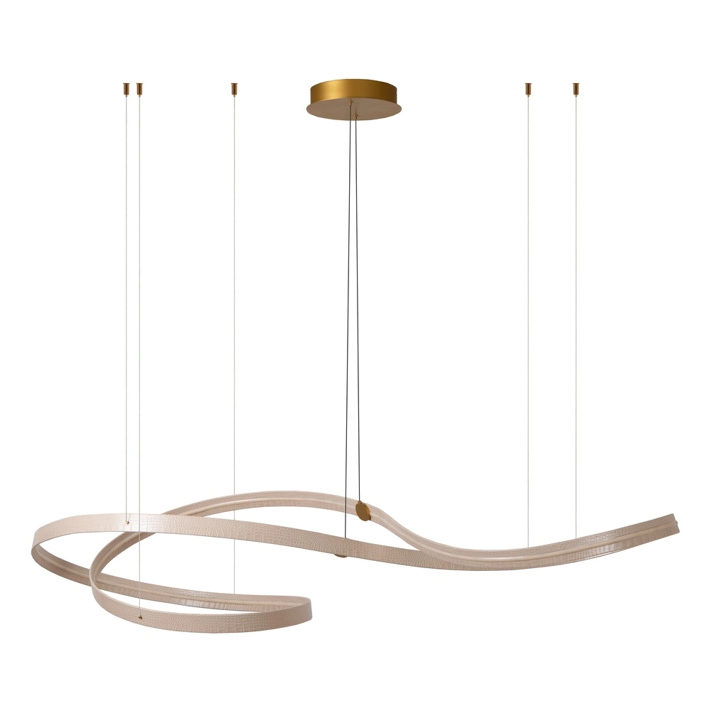 Moderne LED-Pendellampe Slalom Sand mit Wirkung Premium by Lucide 5411212135131
