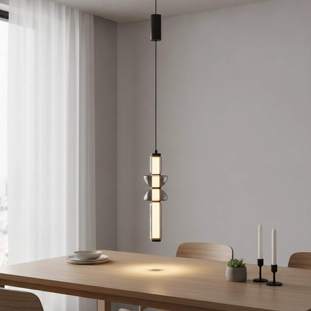 1-flammige Pendelleuchte Ulon Rauchglas