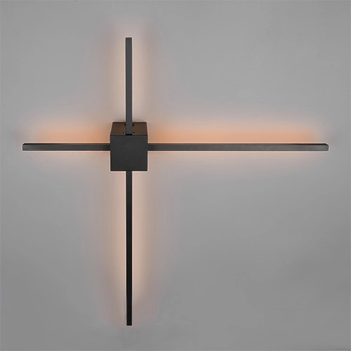 Moderne Wandlampe Cassino Schwarz 67,5 cm Trio 4017807683202