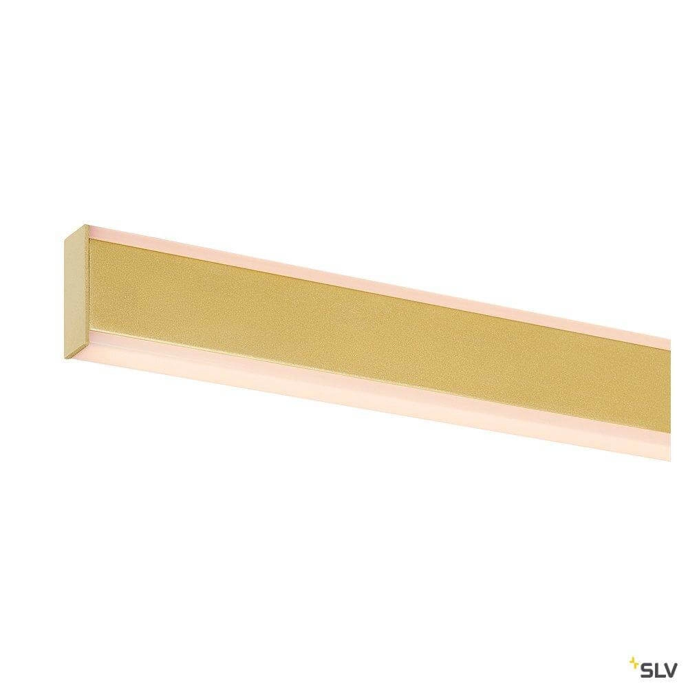 Büro-Hängelampe One Linear 2x15w Led 140 cm mattiertes Messing SLV 4024163262637