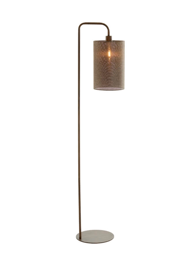 Stehlampe Donio dunkler Holzdruck Light & Living 8717807759568