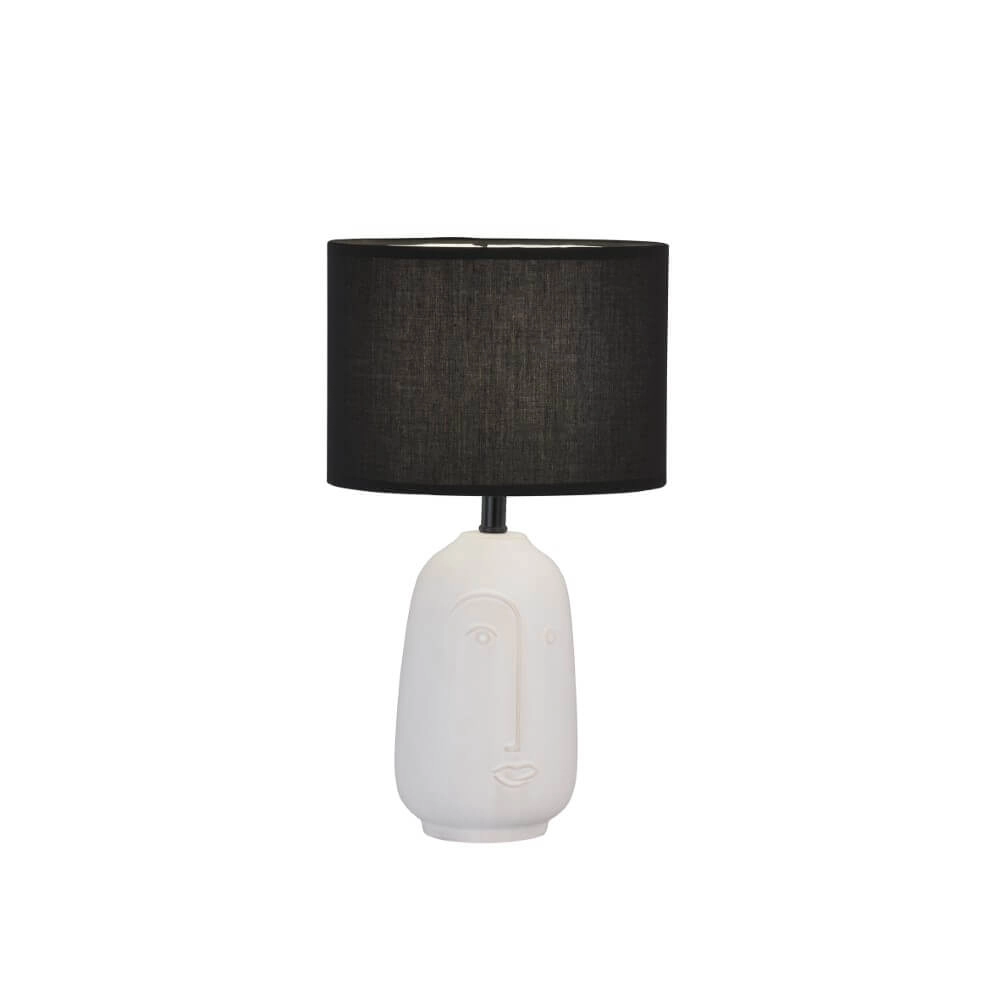 Tischlampe Face Ø 22cm schwarz Fischer & Honsel 4003694507165