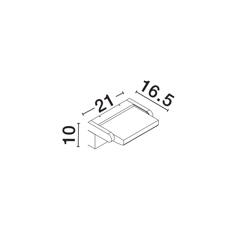 Design-Wandleuchte Gerber Schwarz mit Sensor Lyora 5212017447432