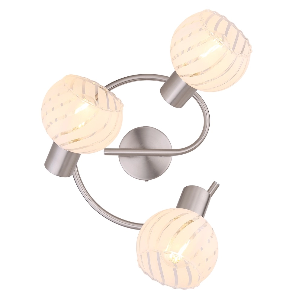 Deckenlampe Willy Nickel 3-Lights Globo 9007371409105