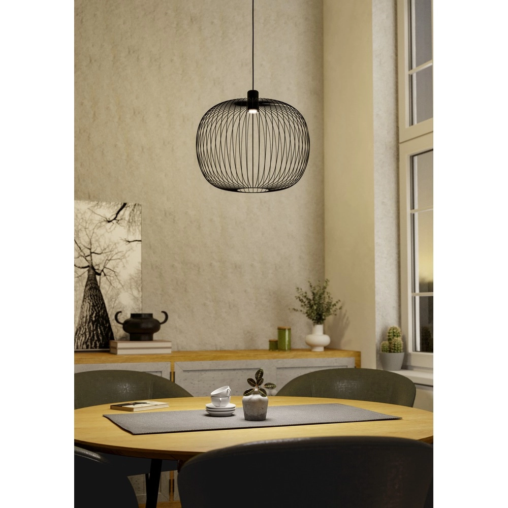 Draht-Pendellampe Lodods schwarzer Ø 45 cm