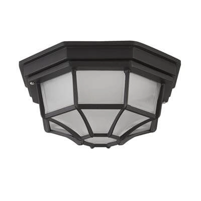 Klassische Deckenleuchte Outdoor Schwarz Searchlight 5013874294036