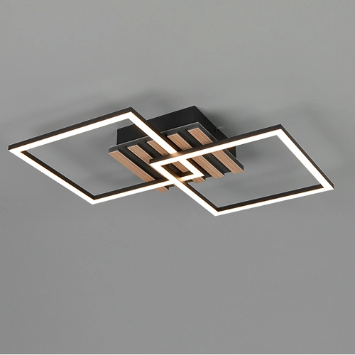 Moderne Deckenlampe Zaro Schwarz 59,5 cm Trio 4017807685961