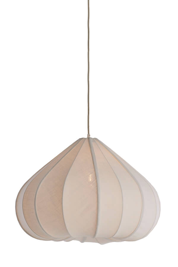 Weiße Pendelleuchte Zubeda Ø 58,5cm
