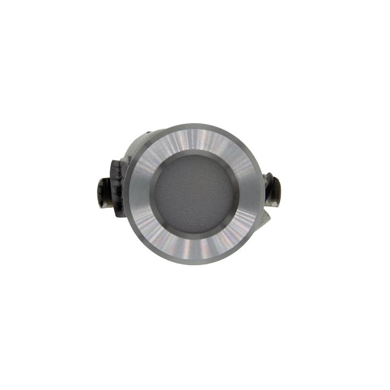 Kleiner Einbaustrahler Minex gebürsteter Stahl - IP44 Vtac 8720701271494