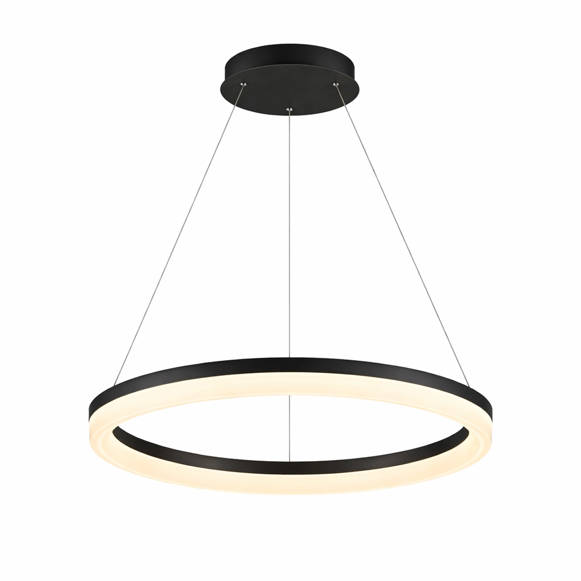 Elegante Pendellampe Ara Ø 60 cm schwarz Lyora 5053423308050