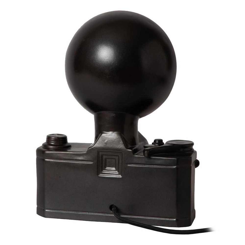 Nostalgische Tischlampe Extravaganza Camera Schwarz mit Gold Lucide 5411212345769