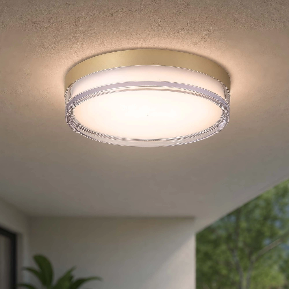 Deckenlampe Button Ø 30cm Gold Searchlight 5,05342E+12