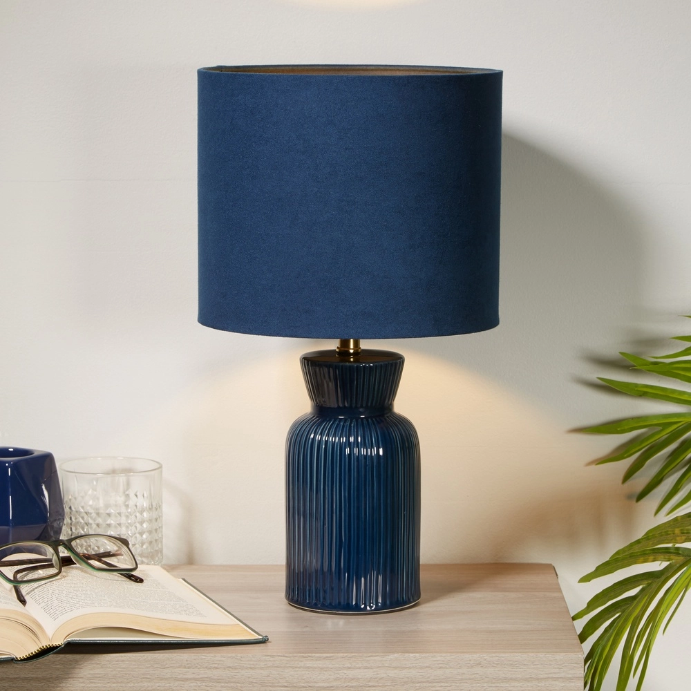 Tischlampe Tia blau Searchlight 5053423311258