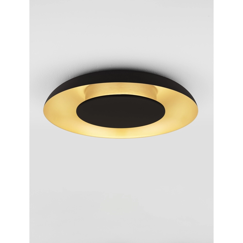 Design-Deckenleuchte Epos Ø 40cm schwarz mit gold
