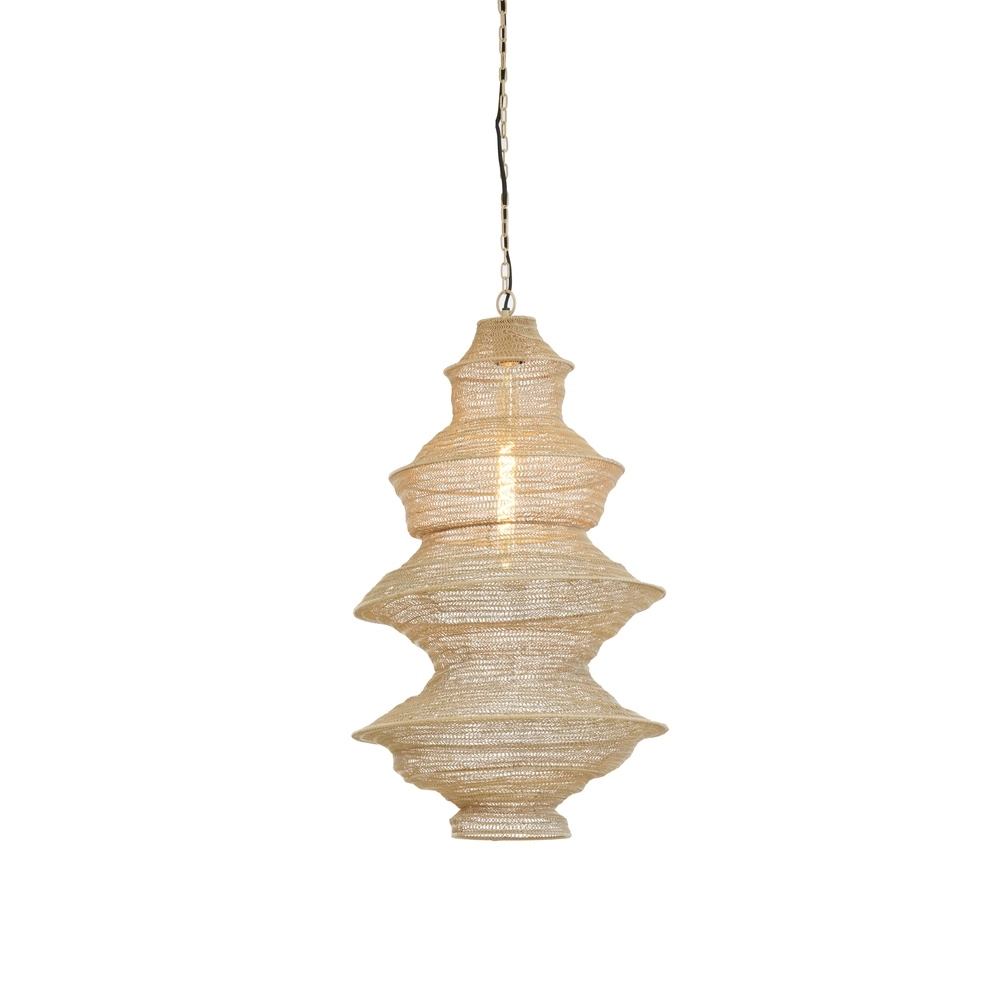 Metallnetz-Pendellampe Nakisha Ø 40cm – Sand Light & Living 8717807695033