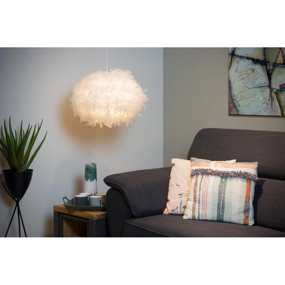 Pendellampe Goosy Soft Ø 50 cm weiß Lucide 5411212712707