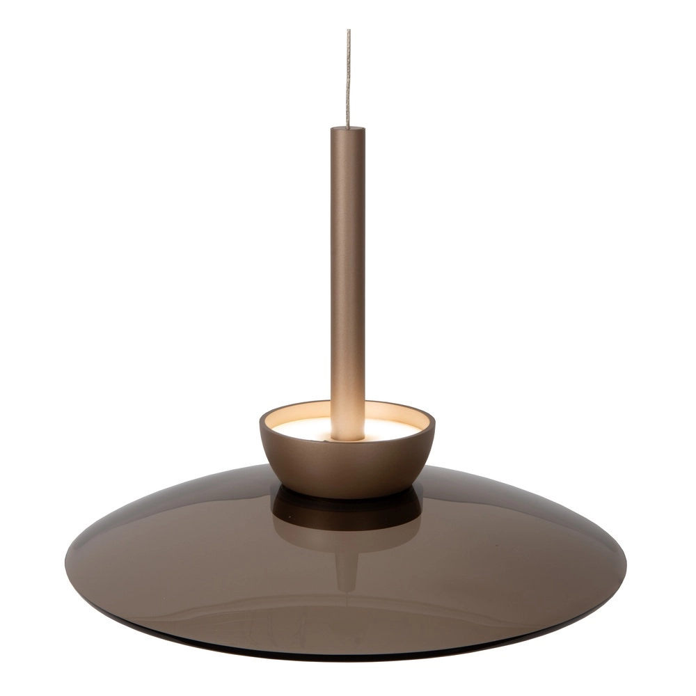 Glas-LED-Pendellampe Santiago Ø 32cm – Champagner Premium by Lucide 5411212221919