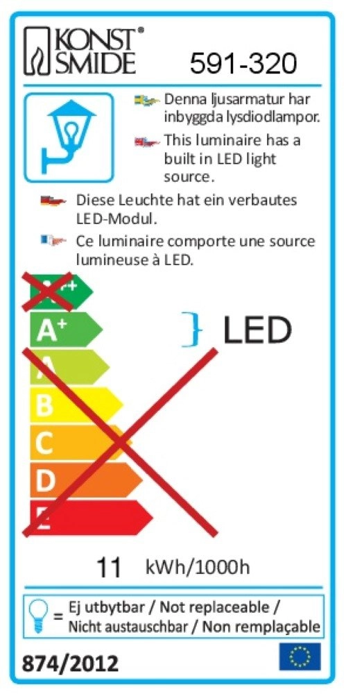 Stehender LED-Spot Ull KonstSmide 7318305913202