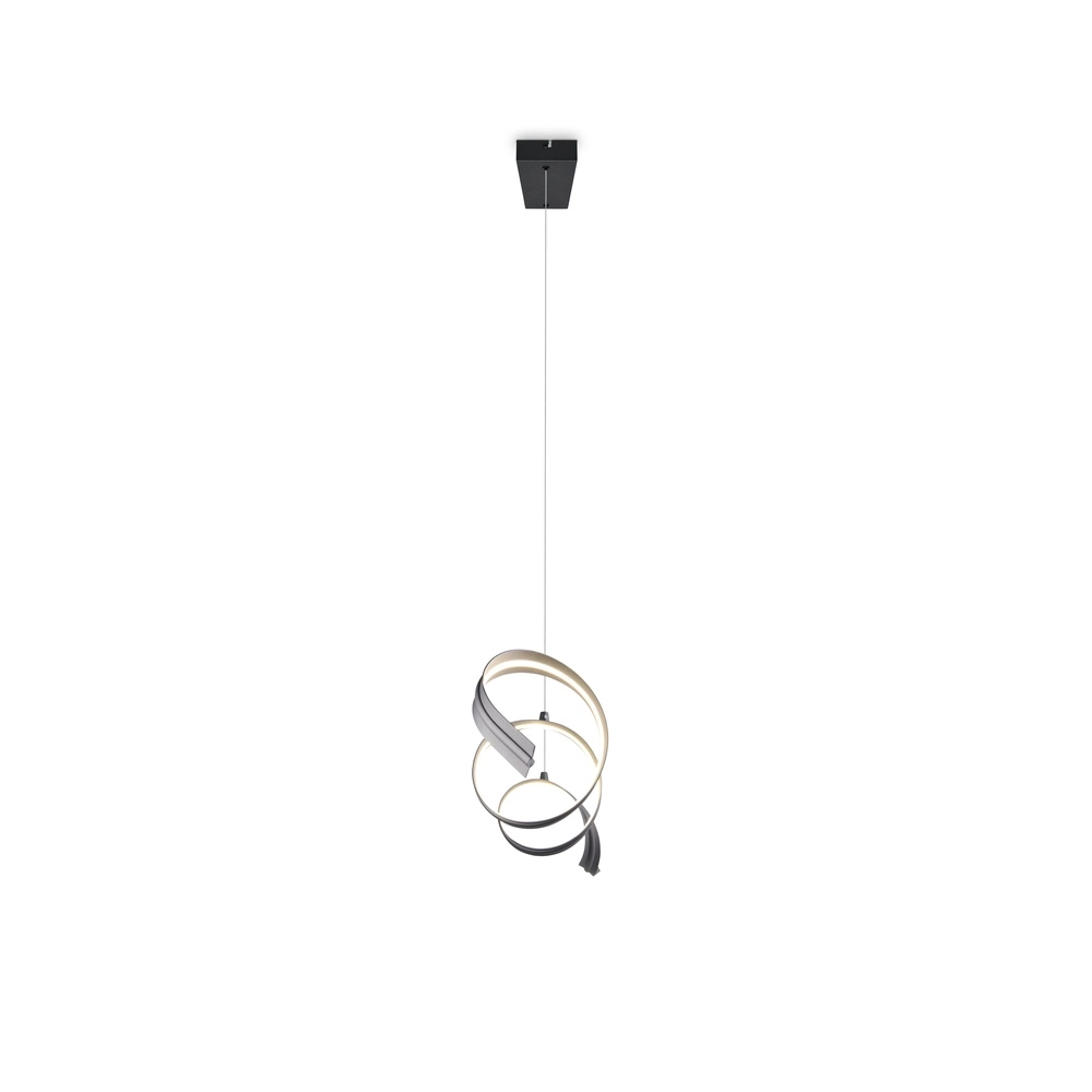 Moderne Pendellampe Tivor Schwarz Trio 4017807706291
