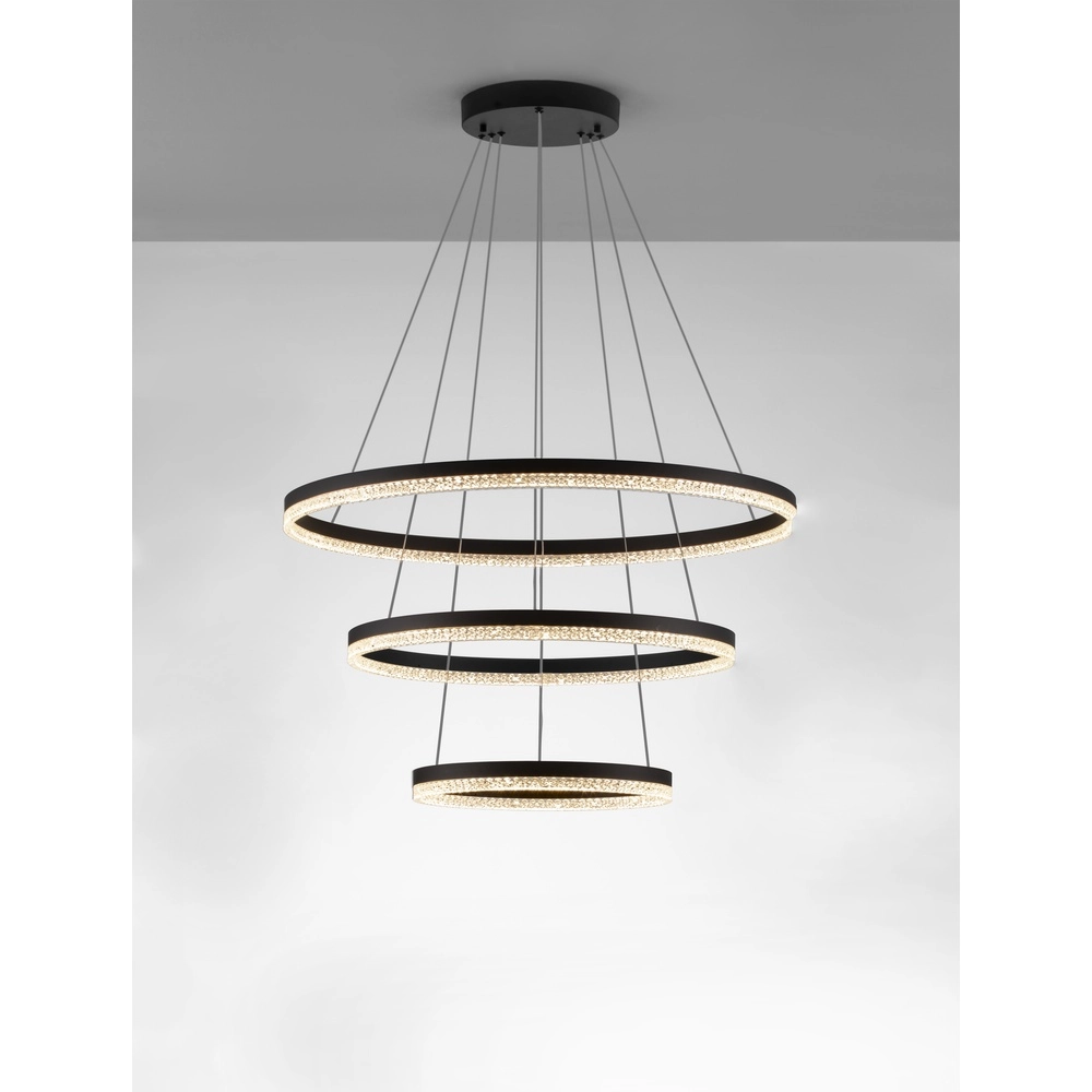 Pendelleuchte Adria schwarz Ø 80cm Lyora 5212017443823
