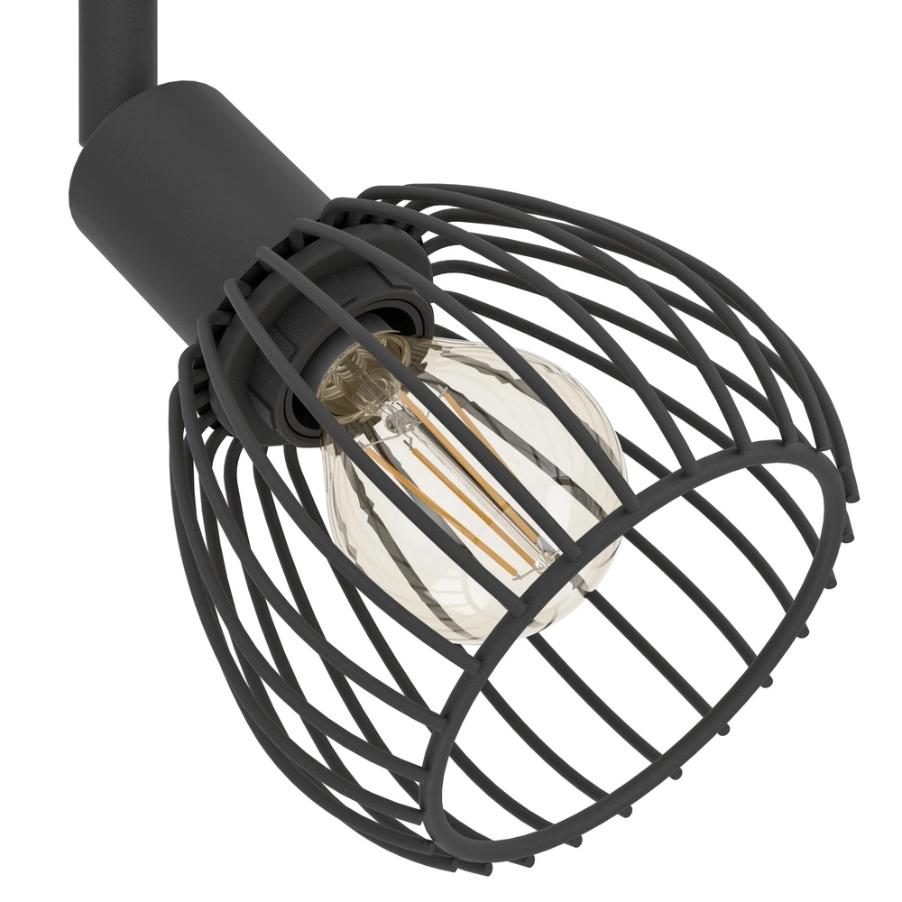 2-Licht Drahtlampenscheinwerfer Sonnino schwarz - E14 Eglo 9008606306039