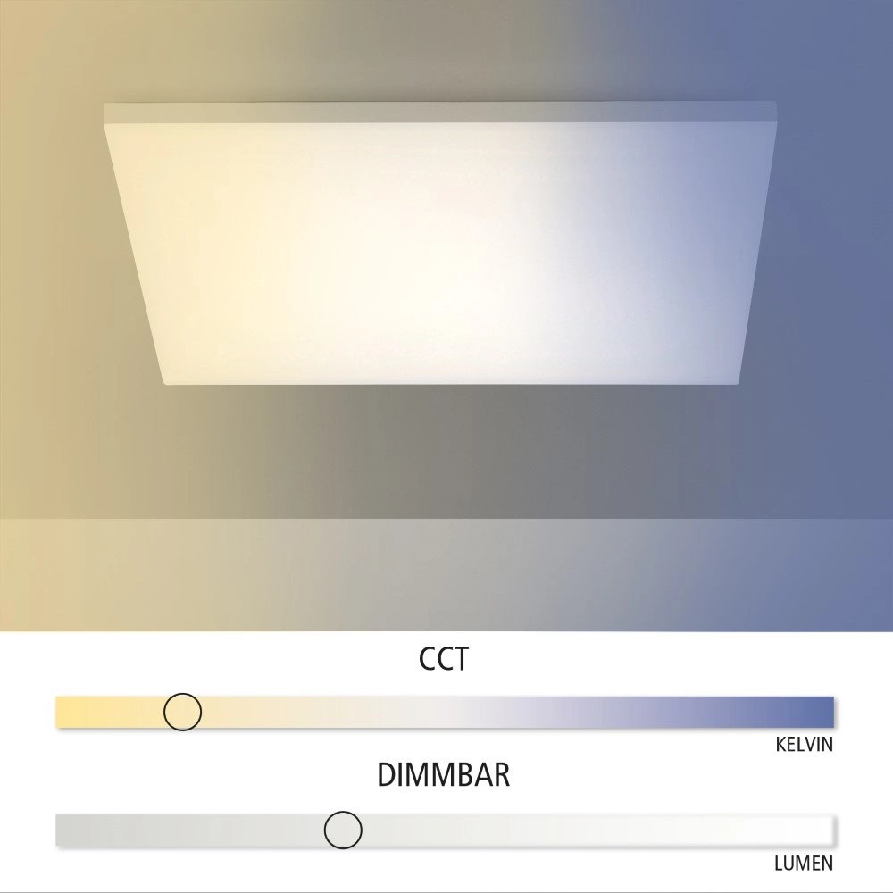 LED-Panel Canvas 40 W – 2700–5000 K – 60 cm weiß Just Light 4043689967499