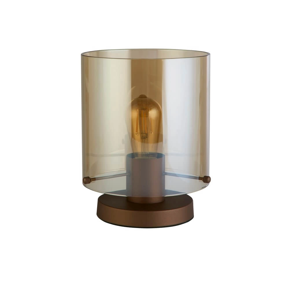 Tischlampe Sweden Mokka-Braun Searchlight 5053423272115
