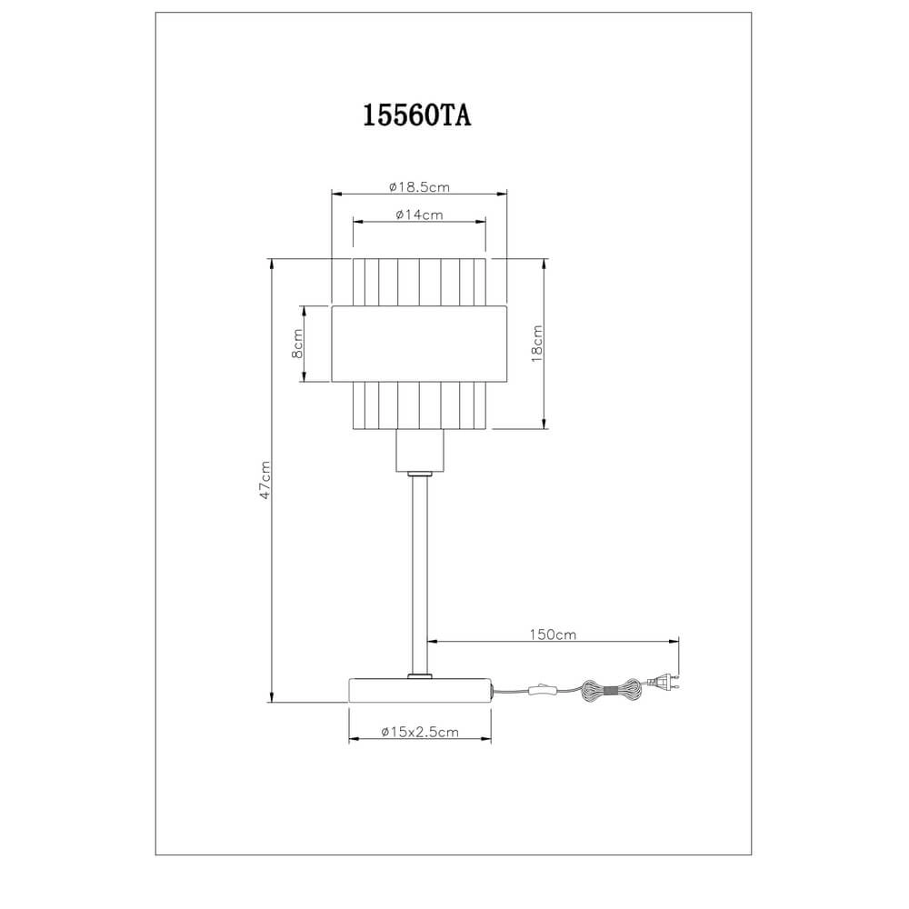 Tischlampe Milley Bronze Ø 18,5cm Globo 9007371474677