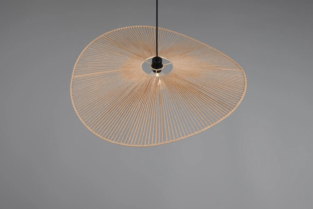 Große japandi Pendelleuchte Laurine Ø 78cm Trio 4017807637632