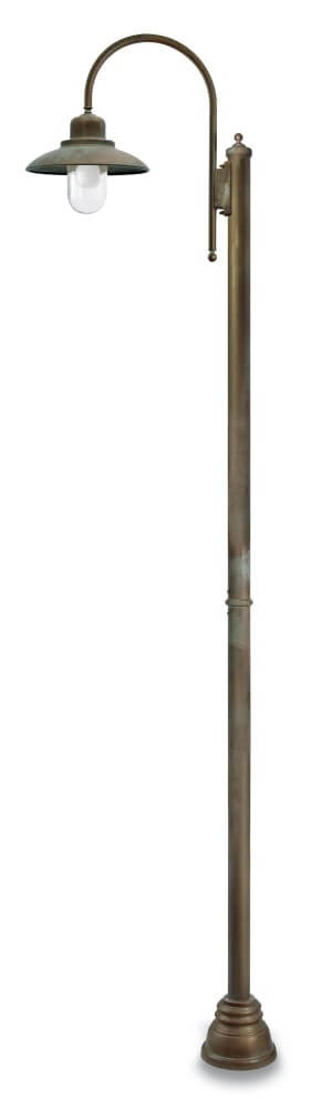 Stehlampe Patio M – gealtertes Messing