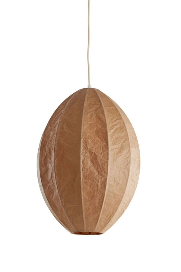 Braune Pendelleuchte Milatos Ø 38cm Light & Living 8717807743093