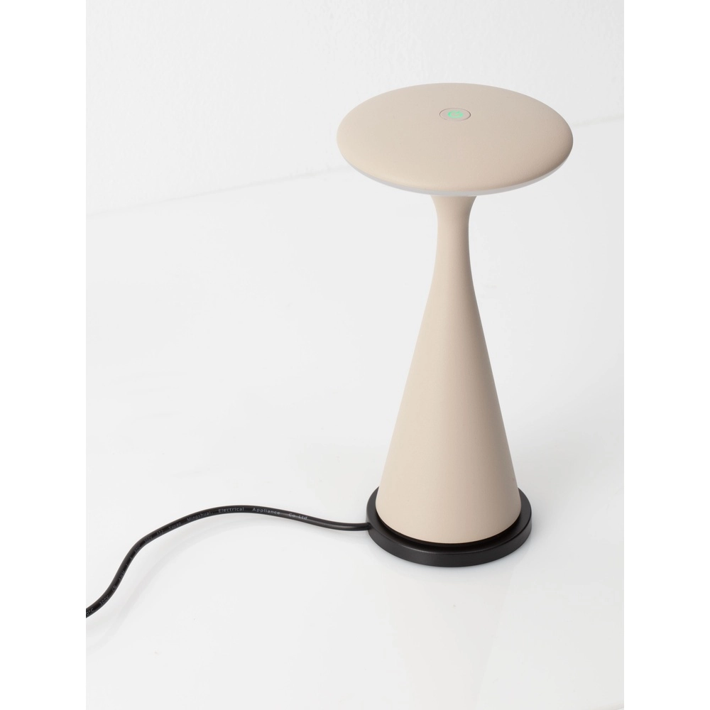 Design-Tischleuchte Grigio sandbraun Lyora 5212017479075