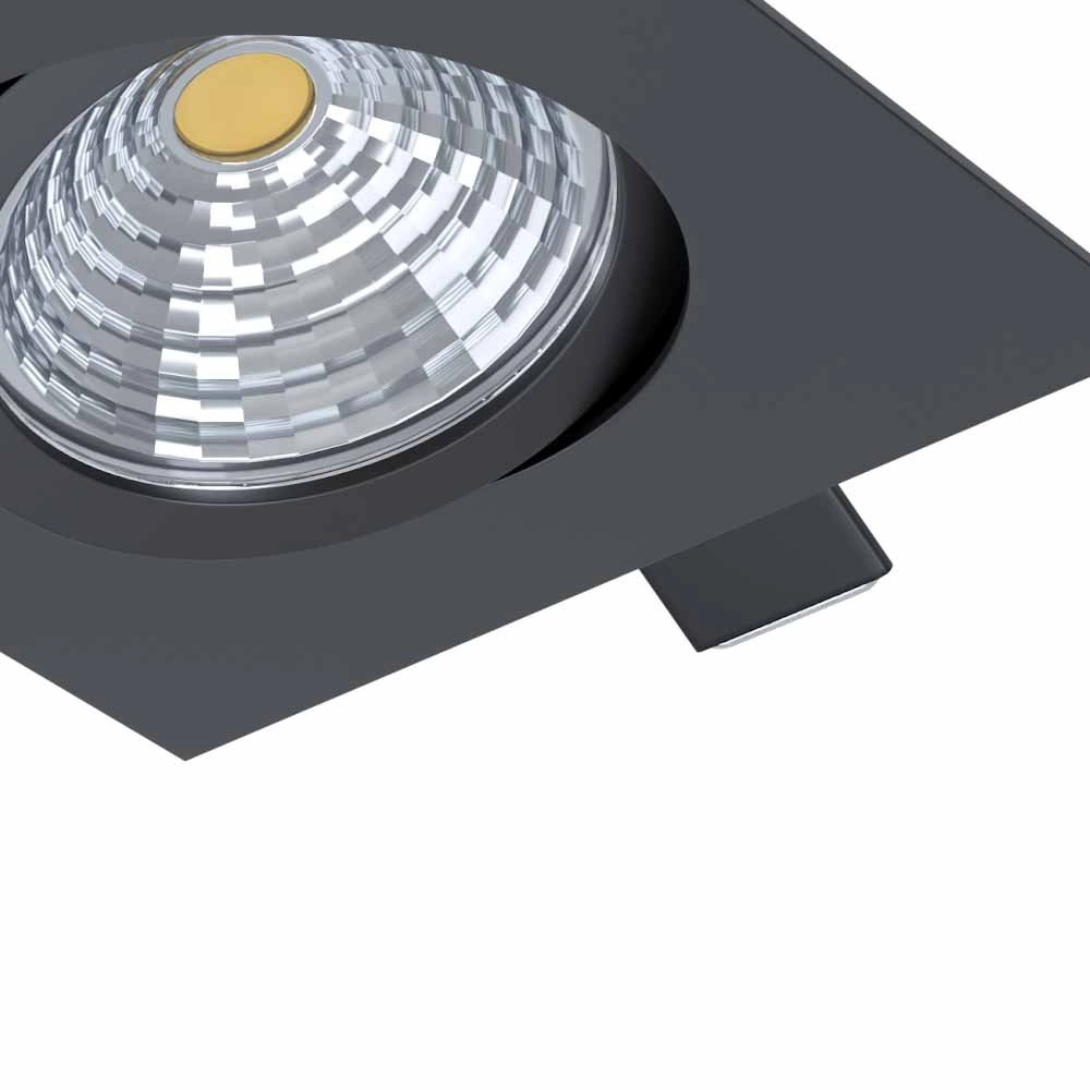Einstellbarer LED-Spot Saliceto Quadrat - 6W - 2700K schwarz Eglo 9002759986117