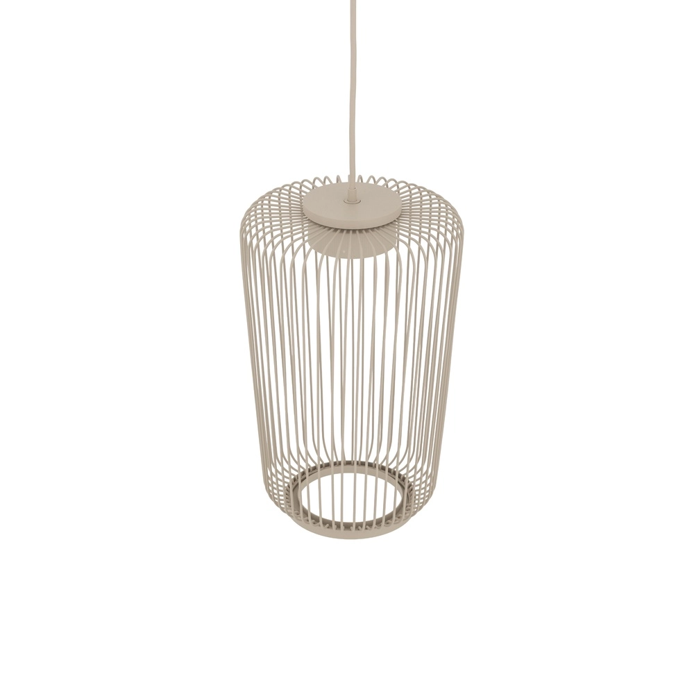 Käfiglampe Kenai sandbraun Ø 20 cm Lyora 5903139122221