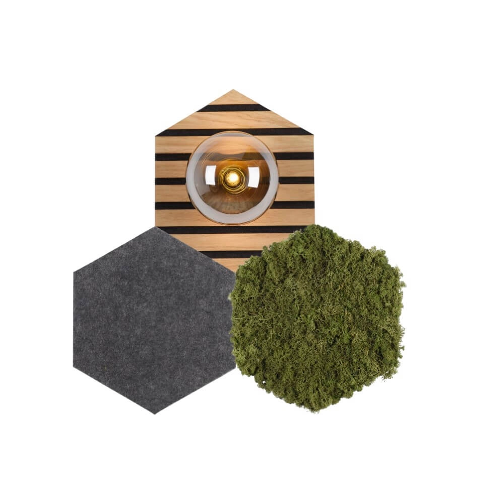 Deckenleuchte Green Hex Natur Just Light 4043689004255