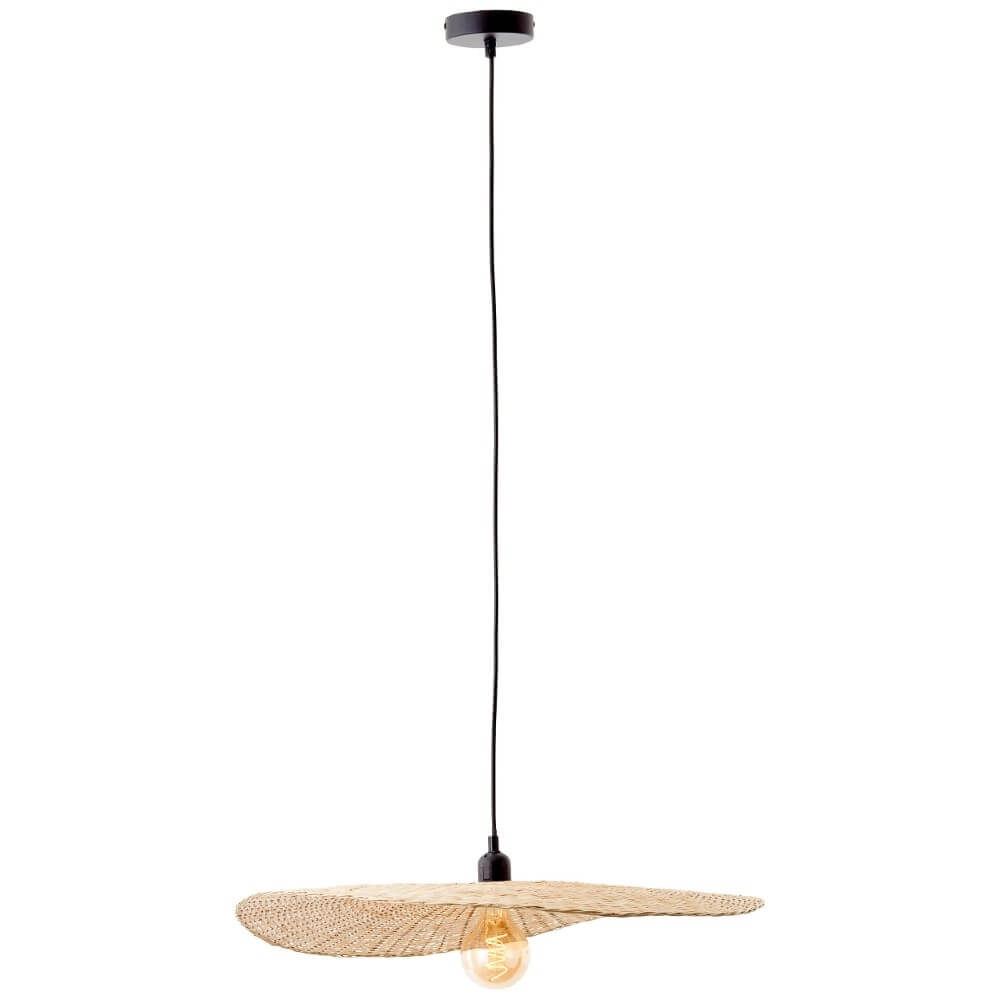 Hängelampe aus Rattan Jefter Ø 60cm Brilliant 4004353393334