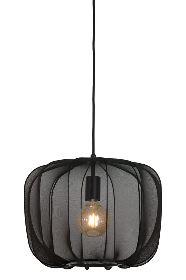 Böhmische Pendelleuchte Plumeria schwarz Ø 40cm Light & Living 8717807651381