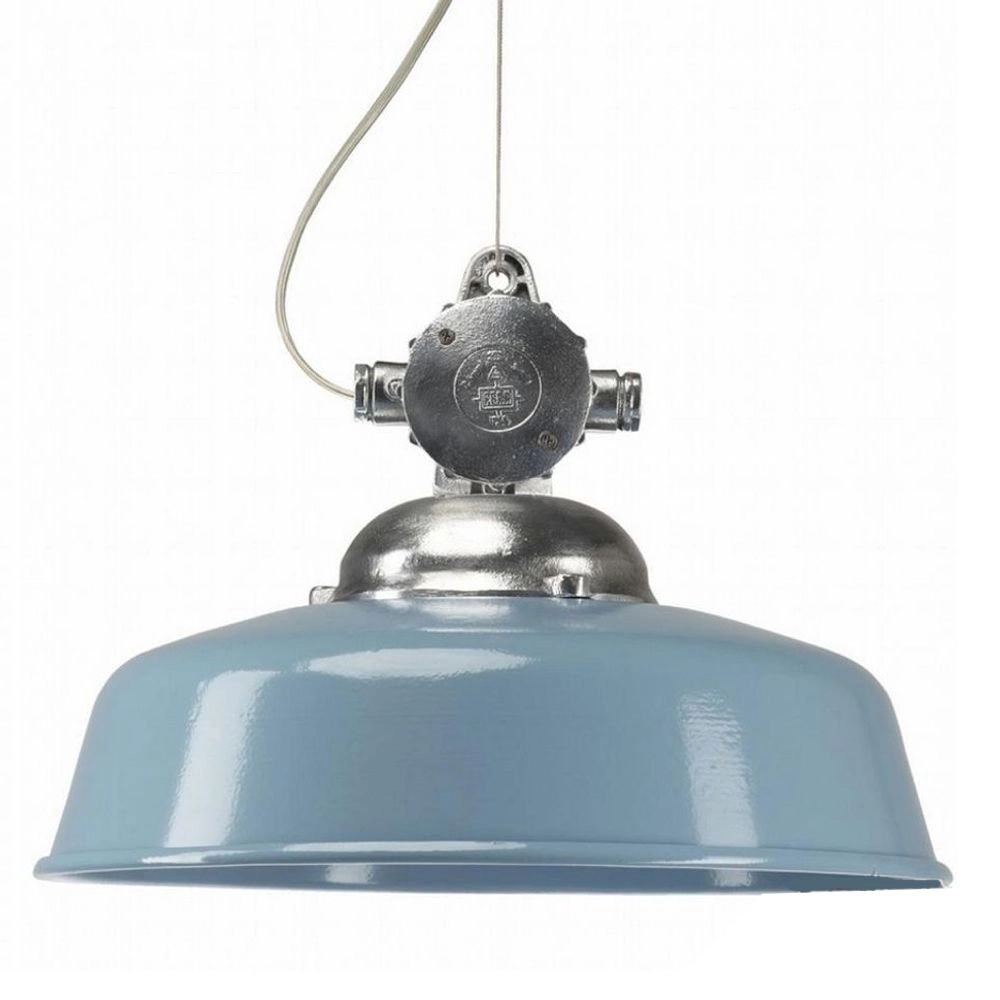 Hängeleuchte für Veranda Detroit Industry Retro blau
