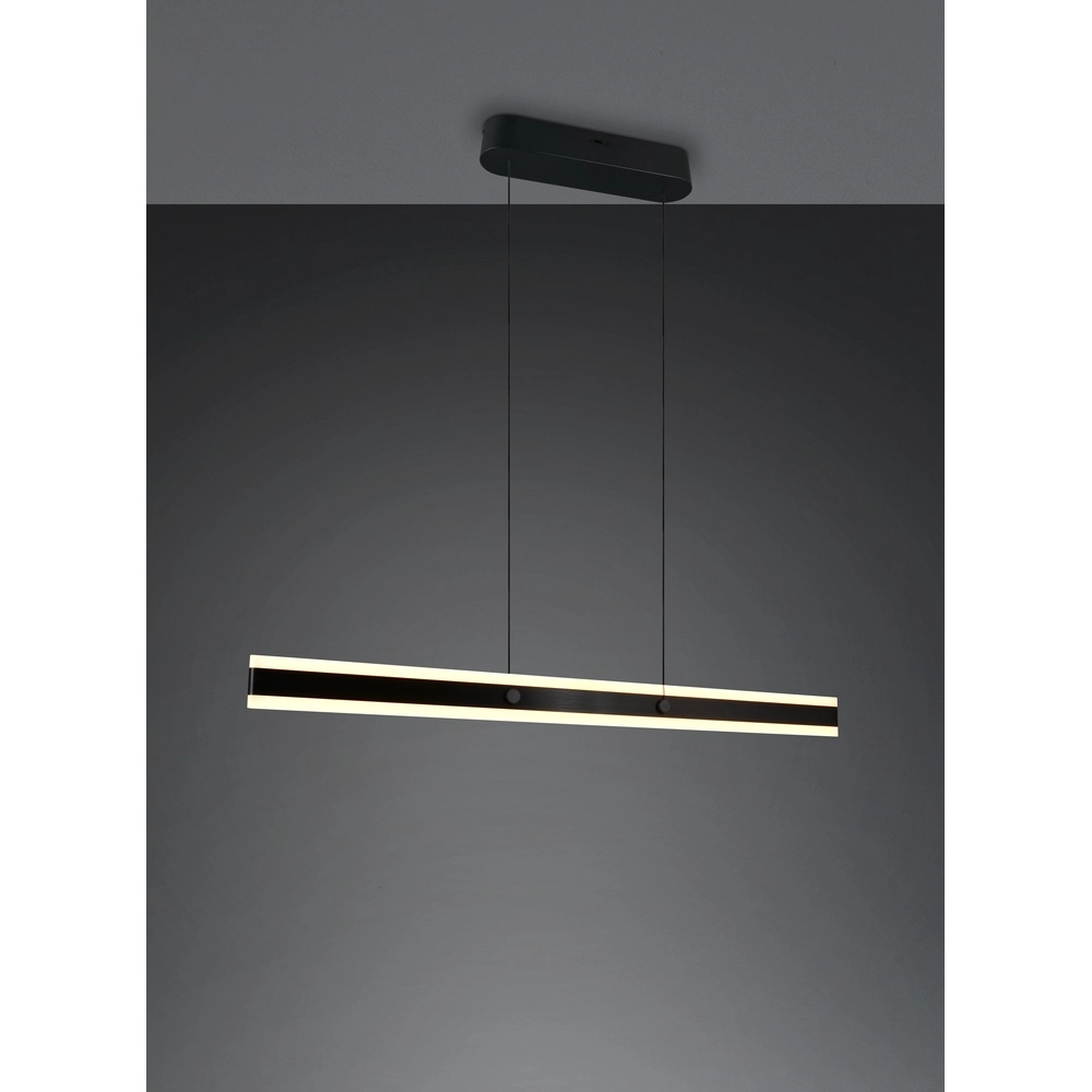 Moderne Pendelleuchte Arcola 115cm schwarz Trio 4017807661972