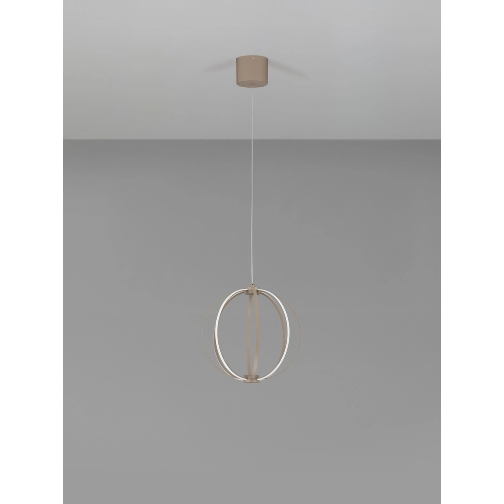 Pendellampe Brea beige Ø 30cm Lyora 5212017494382