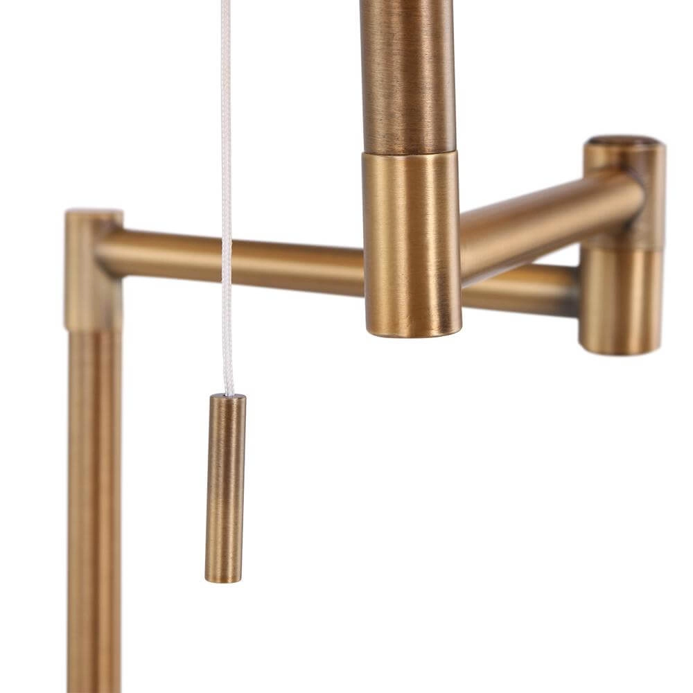 Stehlampe Bella Bronze mit grüner Kappe Steinhauer 8712746174465