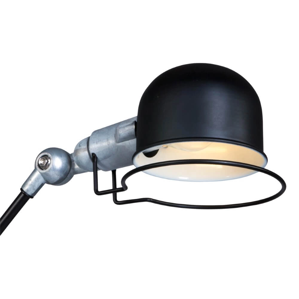 Schreibtischlampe Davin schwarz mit Vintage grau Steinhauer 8712746102017