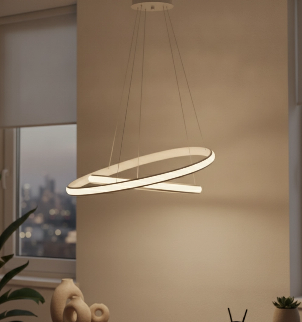 Design-Pendelleuchte Aries weiß Ø 59cm