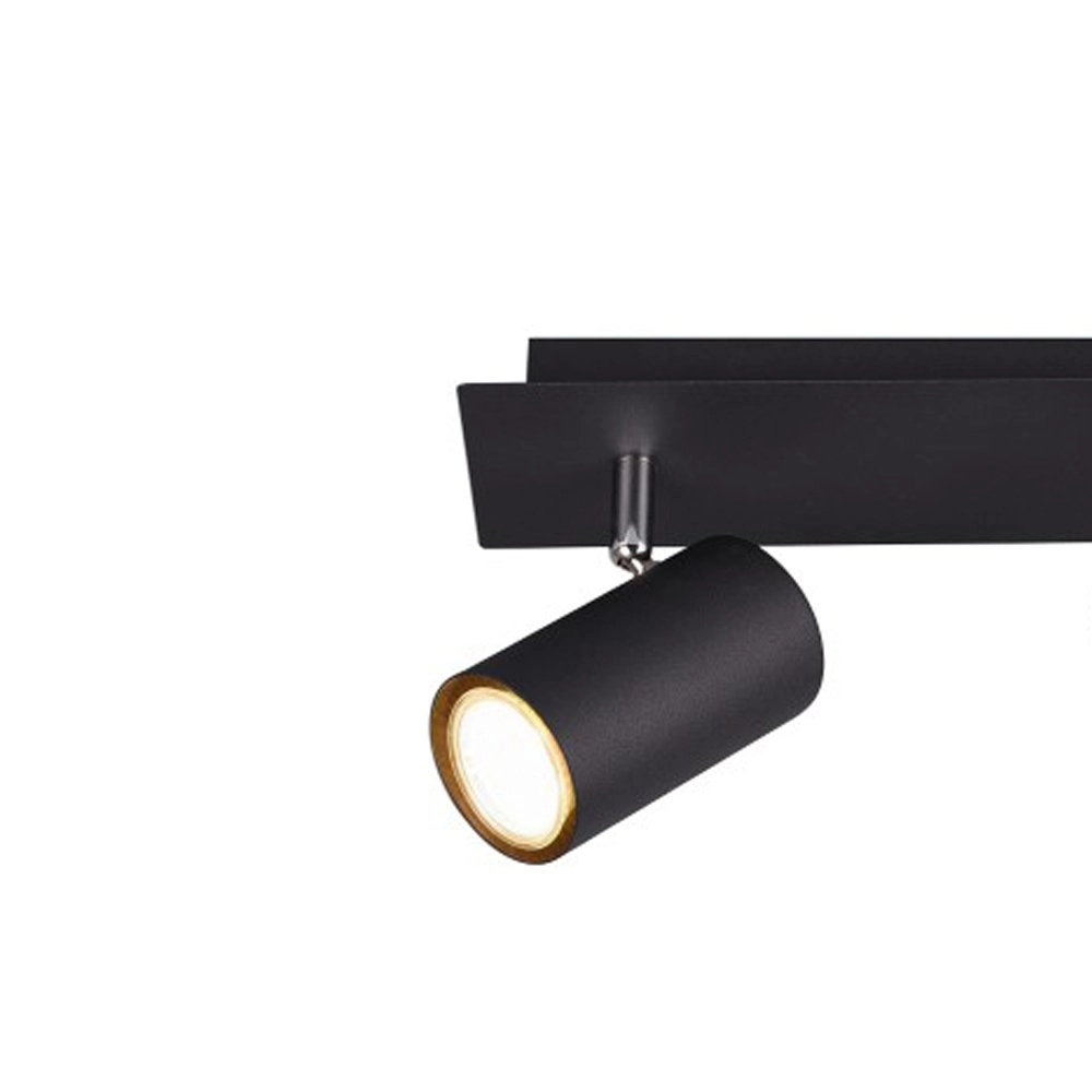 Strahler Marley 2-leichter Matt Black Trio 4017807408638