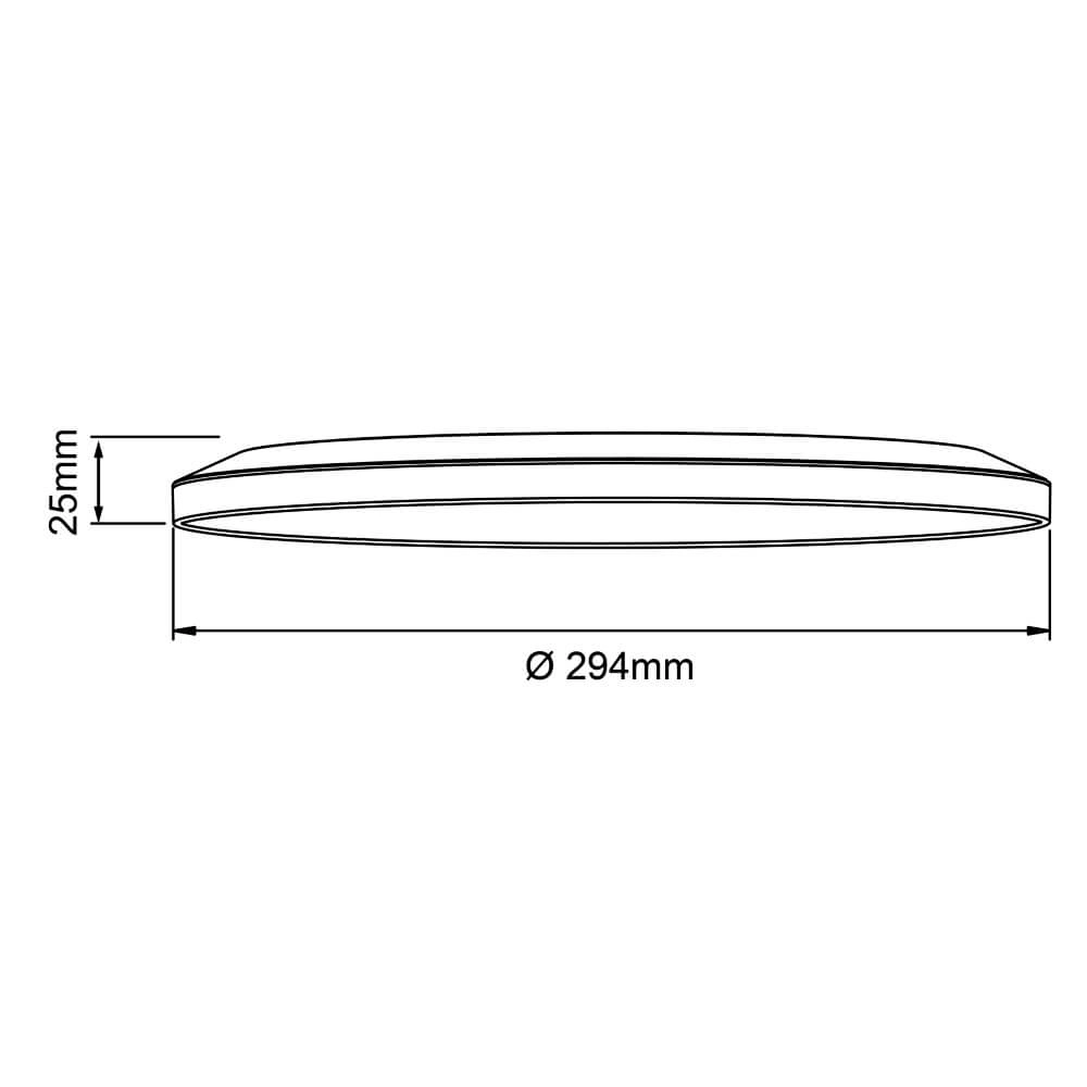 Deckenleuchte Sorell Ø 29,5cm weiß Brilliant 4004353413667